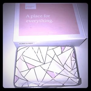 Rose gold jewelry tray